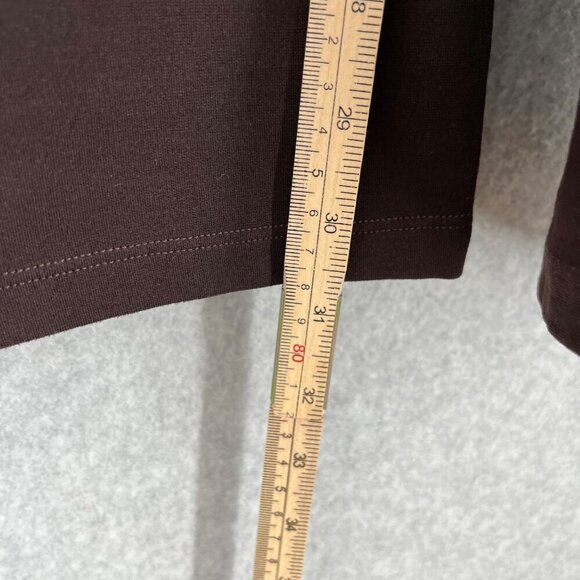 Eileen Fisher Ponte Knit Straight Leg Pull On Pant Size S Chocolate Brown Office - Picture 10 of 11